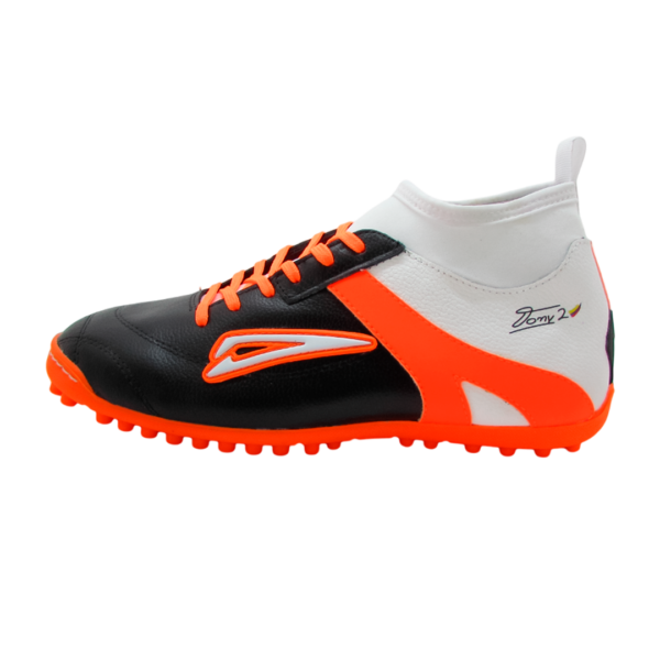 Dribling GS Botin Negro, Blanco, Naranja