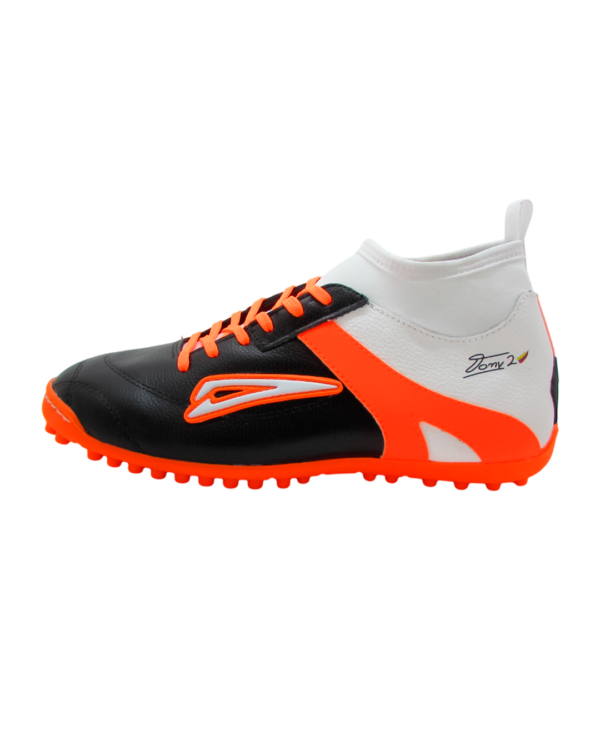 Dribling GS Botin Negro, Blanco, Naranja